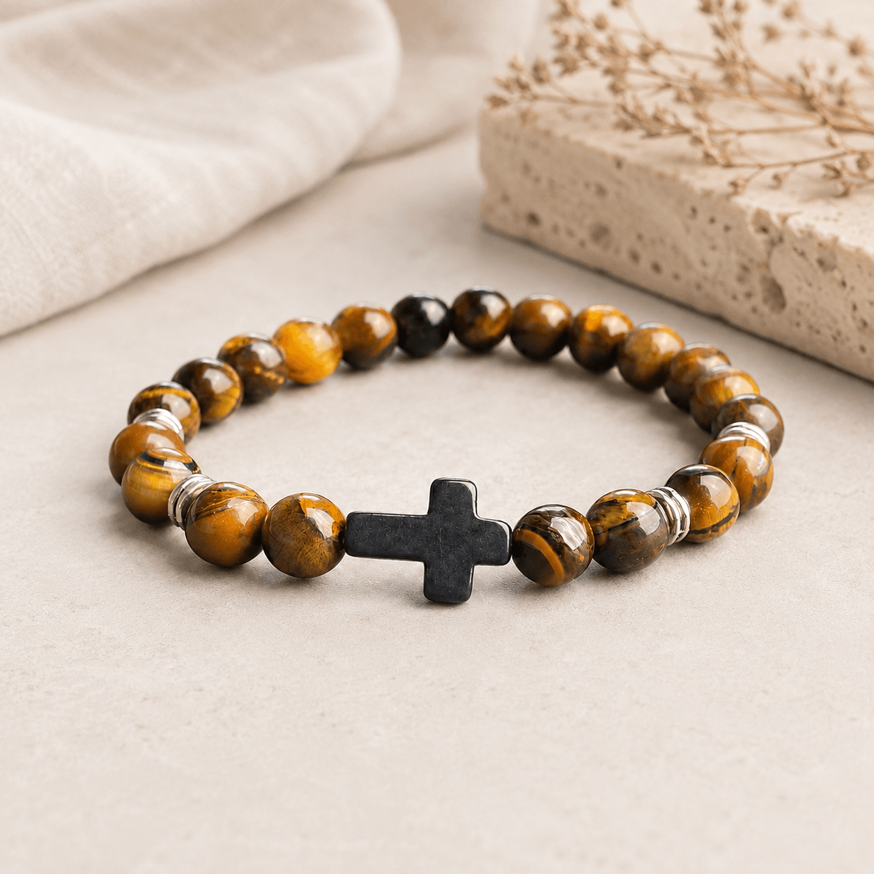 Pulsera Cruz de Tigre